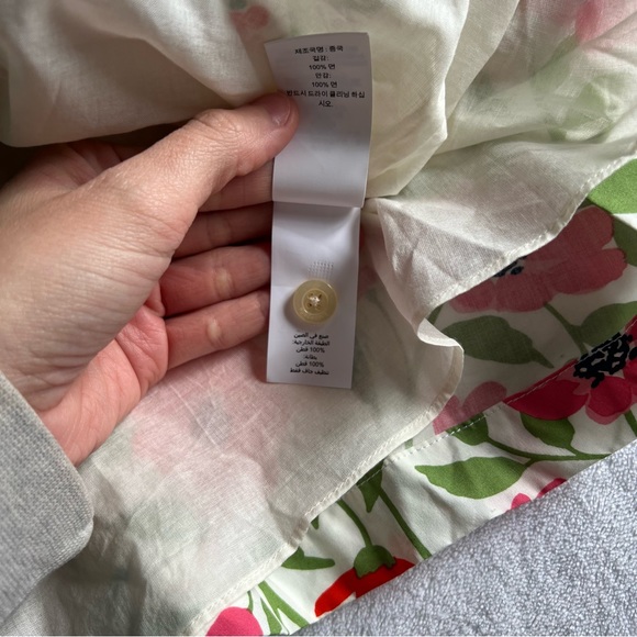 NEW kate spade Bold garden blooms Blaire cotton dress Cream, Size 2 nwt floral - Picture 4 of 12